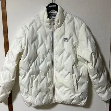 FILA 축열 알루미늄 패딩 자켓 화이트 LL