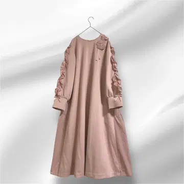 빅 사이즈 새상품 2024 슈퍼 뷰티 원피스 소매 프릴 원피스 44