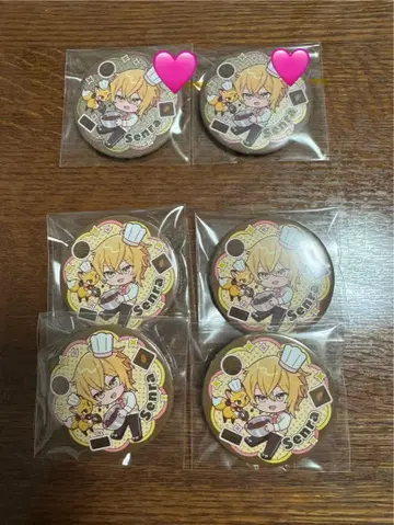 센라 Brun 캔뱃지 6개 세트