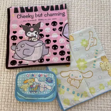 시나모롤 쿠로미 런치 매트 티슈 케이스