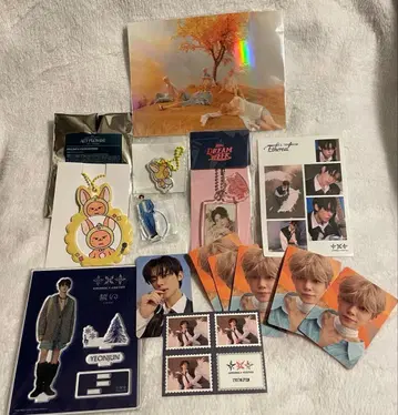 TXT 연준 팬아트 트레이딩 카드 아크릴 스탠드 등 세트