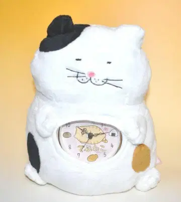 뚱냥이 쿨쿨 배 시계 봉제 인형 미케