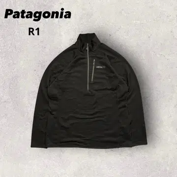 [ 파타고니아 ] 레귤레이터 R1 하프 지퍼 플리스 블랙 XL 15년 d