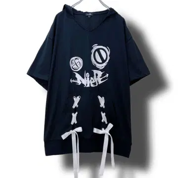 FRONT RIBBON HOODIE [ FACE LOGO ]