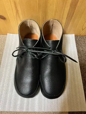 사만사 모스2 가죽 부츠 블랙