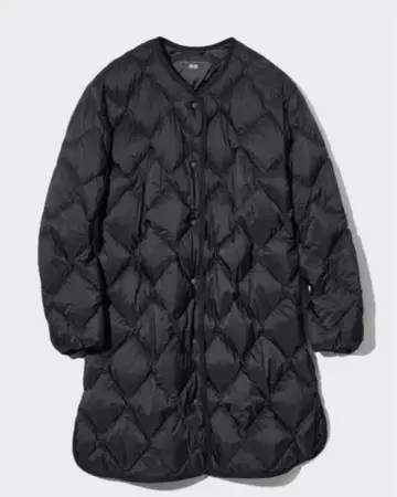 유니클로 릴랙스 다운 코트 다운 자켓 블랙 M 사이즈