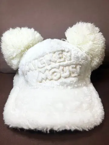 디즈니 미키 복슬복슬 귀 달린 팬캡