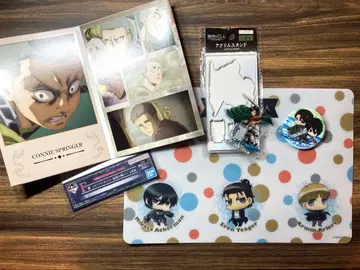 진격의 거인 묶음 판매 메모리얼 카드 아크릴 스탠드 항균 시트 캔 배지