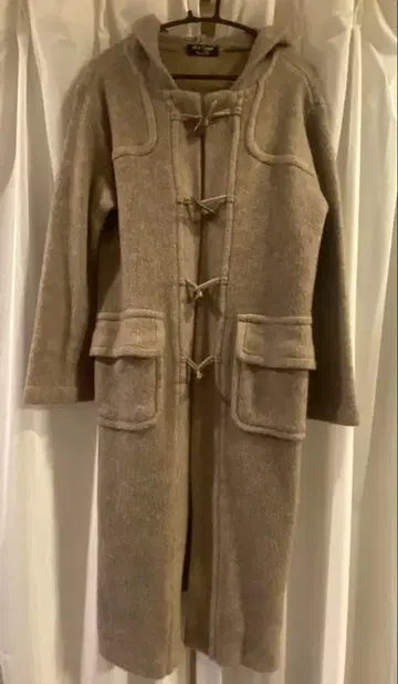 나이스 클랍 베이지 더플 코트