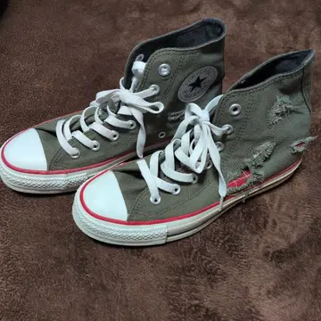 컨버스 올스타 카키색?