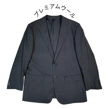 유니클로 프리미엄 울 자켓 레귤러 핏 다크 그레이 XL