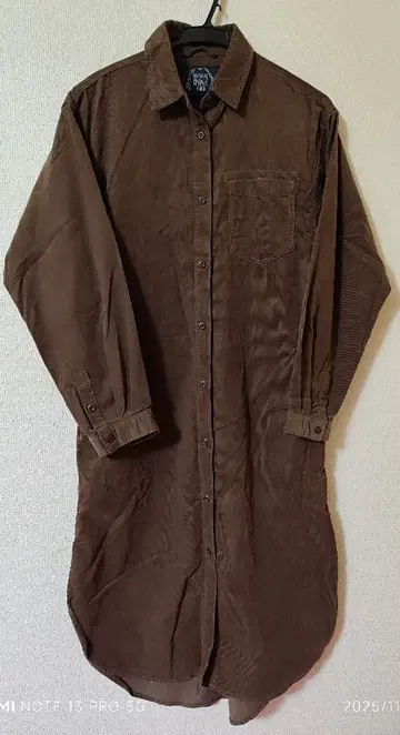 goa 코듀로이 셔츠 원피스