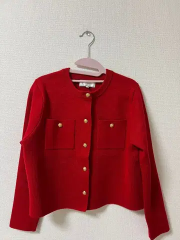 로페피크닉 빨간색 가디건 M