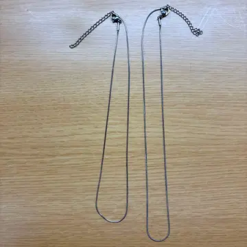 실버 스테인리스 스틸 목걸이