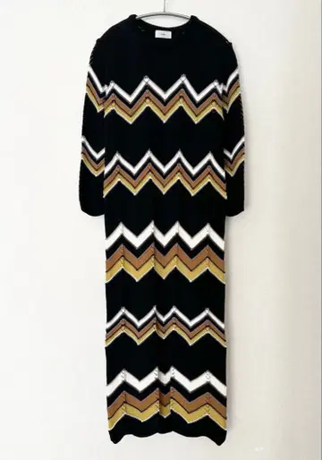 [새상품급] IENA 니트 원피스 롱 원피스 블랙