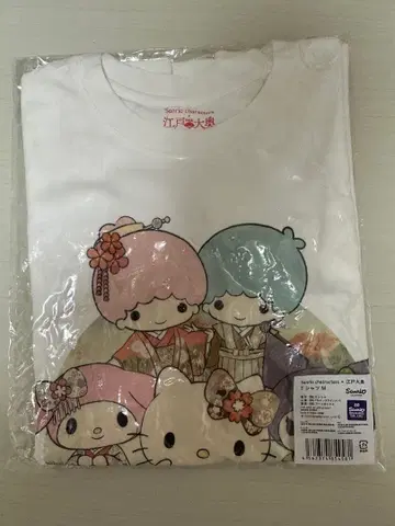 산리오 캐릭터 T셔츠 M 화이트