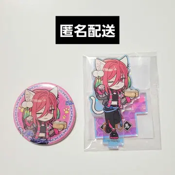 블루 록 치기리 효마 난자타운 차이나 오로라 아크릴 스탠드와 캔뱃지