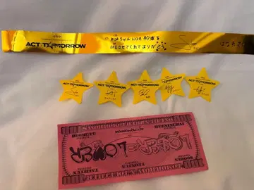 TOMORROW 일본 공연 낙하물 풀세트 TXT 은색 테이프