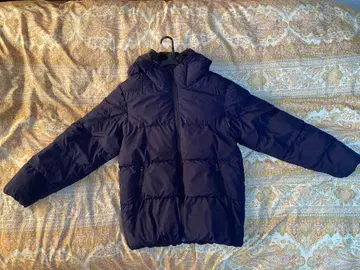 GU 충전솜 블루종 다운 자켓 네이비 L 사이즈 남성용 발수 보온