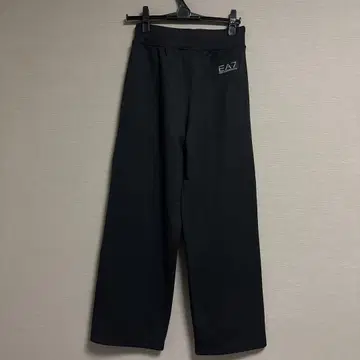 EA7 엠포리오 아르마니 블랙 와이드 팬츠
