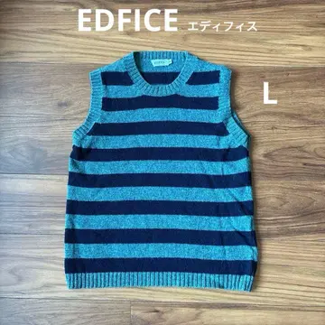 EDFICE 에디피스 베스트 니트 보더 L