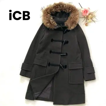 iCB 아이씨비 더플 코트 차이니즈 러그 퍼 토글 로고