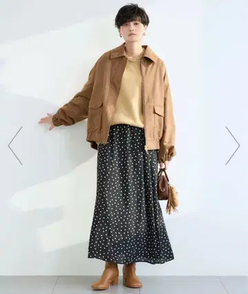 페이크 스웨이드 블루종