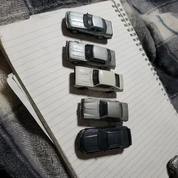 미니카 5대 세트 실버 화이트 그레이 블랙