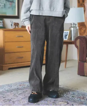 니코앤드 릴렉스 기모 워크 팬츠 M