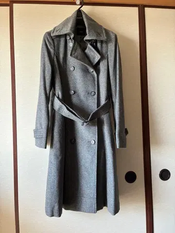 울 롱 코트 (캐시미어 함유)