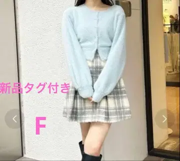 머큐리 듀오 미니 샤기 롱 슬리브 니트 가디건 택 포함 새상품