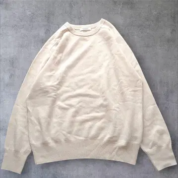 새상품급 MACPHEE 플레인 울 크루넥 풀오버 (울)