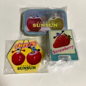 딸기 스스슥 논논 퍼펫 스스슥 캔 케이스 체리