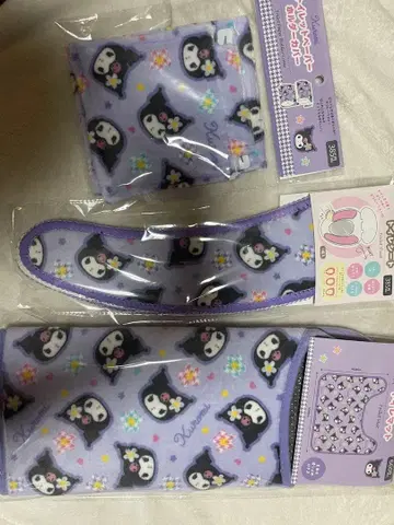 왓츠 산리오 쿠로미 화장실 용품 세트