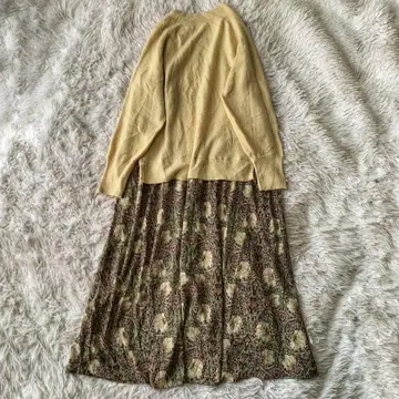 MORRIS Gallery 윌리엄 모리스 니트 도킹 원피스