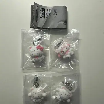 산리오 포근포근 스노우 표시 액세서리 4개 세트