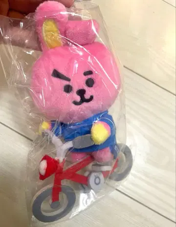 새상품 BT21 쿠키 COOKY 자전거 봉제 인형
