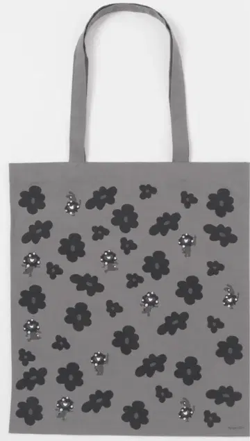 그레이 꽃무늬 토트백 만박 어반 리서치 미야쿠미야쿠