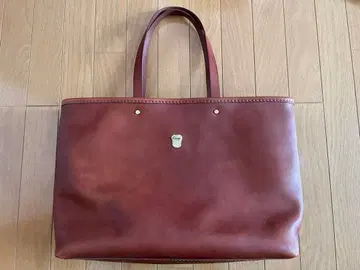 마츠시게 유타카 x HERZ 콜라보 백 [ 2in1 가죽 토트 ] 초코색