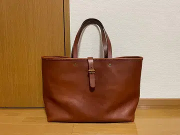 마츠시게 유타카 x HERZ 콜라보 백 [ 2in1 가죽 토트 ] 초코색