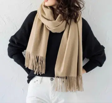 Loungedress 라운지 드레스 캐시미어 100% 스톨 베이지