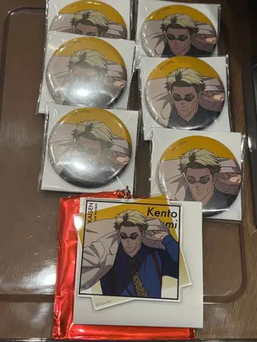 애니메이션 주술회전전 나나미 켄토 캔뱃지 아크릴 키링