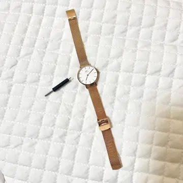 DW 다니엘 웰링턴 골드 메쉬 손목시계