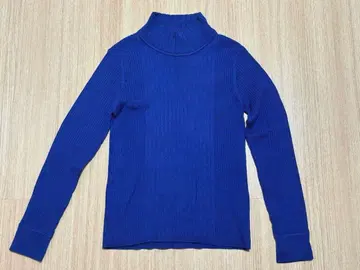 AuieF 보틀넥 리브 니트