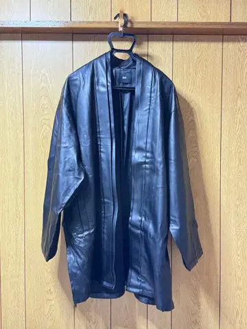 HARE 하레 가죽 사무라이 코트 기모노 코트