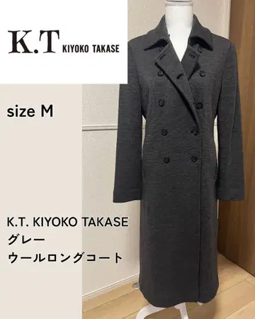 K.T. KIYOKO TAKASE 그레이 울 롱 코트