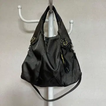 토프앤로드 스톤 그레이 나일론 숄더백