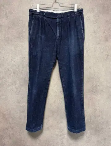 [ GERMANO ] 44 사이드 조절 데님 슬랙스