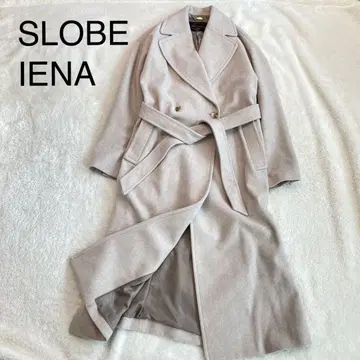 [ SLOBE IENA ] SUPER100 멜톤 빅 라펠 코트 루즈핏