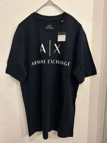 Armani Exchange 로고 T셔츠 XS 네이비